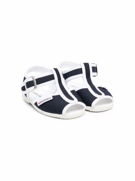 Superga Kids сандалии с пряжкой и открытым носком