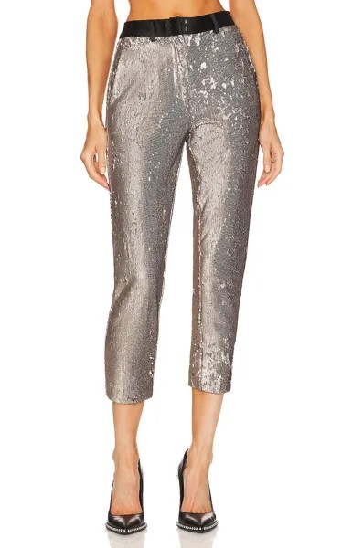 Брюки ALLSAINTS Leigh Sequin Trouser, серебряный