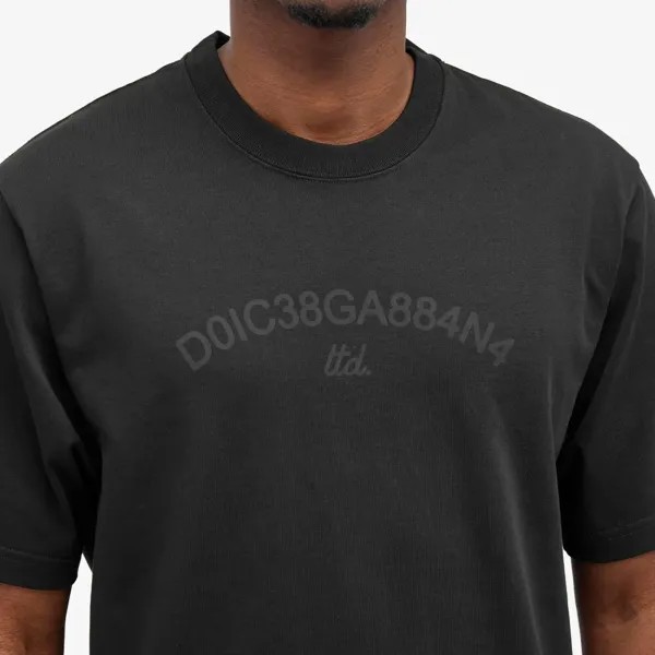 Dolce & Gabbana Футболка с цифровым логотипом, черный