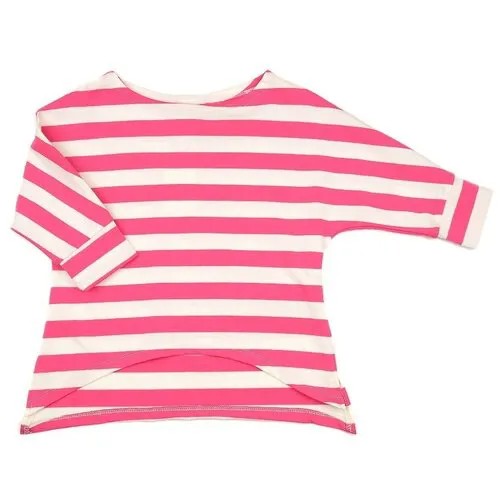 Туника для девочек Mini Maxi, модель 0696, цвет белый/розовый, размер 116