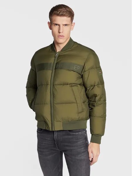 Бомбер стандартного кроя Tommy Hilfiger, зеленый