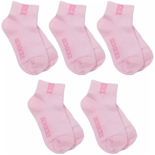 Носки RuSocks 5 пар, размер 14, розовый