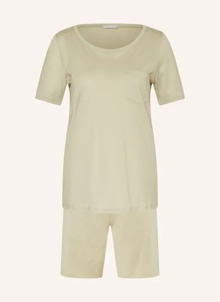 Короткая пижама cotton deluxe Hanro, зеленый