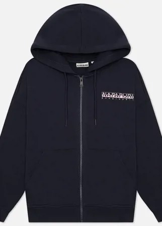 Женская толстовка Napapijri Bilea Full-Zip Hoodie, цвет синий, размер M