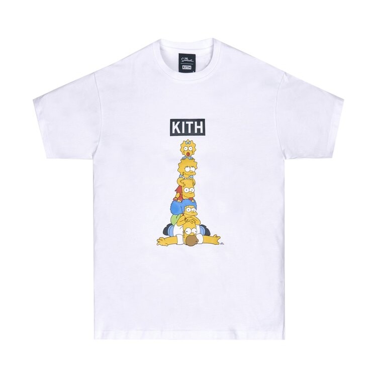 Футболка Kith For The Simpsons Family Stack Tee 'White', белый