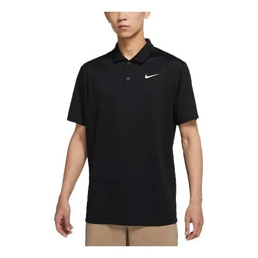 Футболка Dri Fit Victory с принтом логотипа, однотонные, быстросохнущие, дышащие, с коротким рукавом, поло, Nike, мульитколор