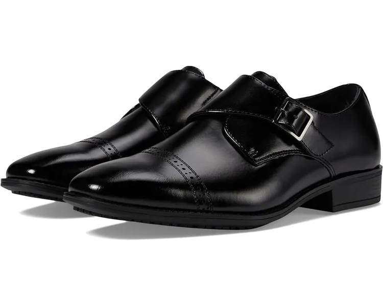 Оксфорды Stacy Adams Armond Cap Toe Monk Strap, черный