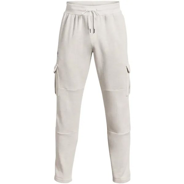 Брюки-карго Under Armour Essential Fleece Heritage, белые, мужские