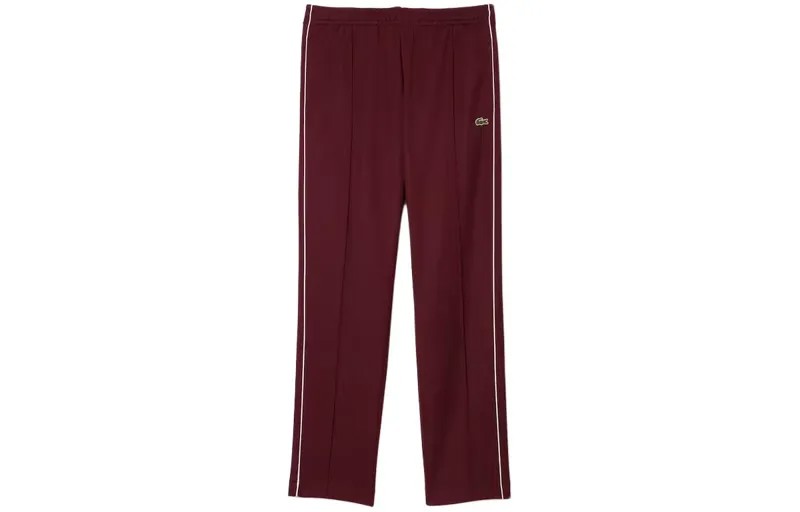 LACOSTE Мужские трикотажные спортивные штаны, цвет Burgundy