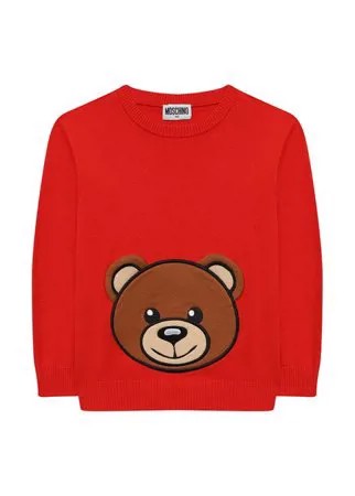 Хлопковый пуловер Moschino