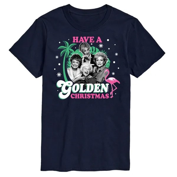 Мужская золотая рождественская футболка для девочек золотого цвета Licensed Character