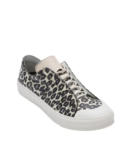 Мужские кожаные кроссовки Alexander McQueen, цвет Black / Ivory