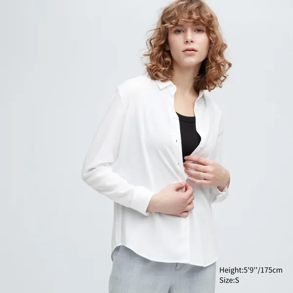 Рубашка женская UNIQLO 433604COL00 белая 2XL (доставка из-за рубежа)