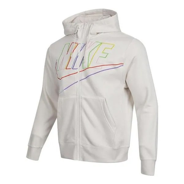 Куртка Nike Club Fleece Logo Jacket 'White', белый
