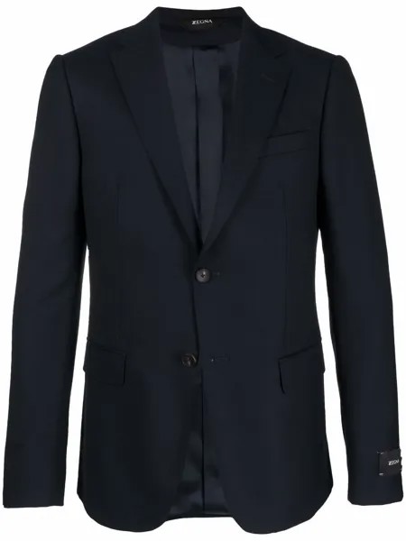 Z Zegna однобортный пиджак строгого кроя