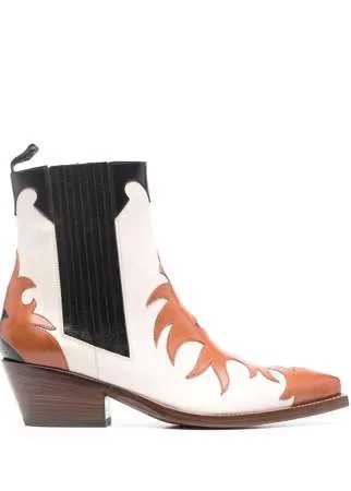 Sartore ковбойские ботинки в стиле колор-блок