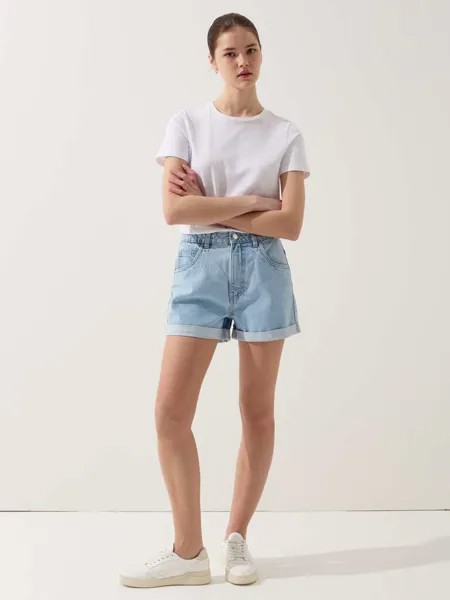 Джинсовые шорты Mum-Fit Ovs, цвет light wash