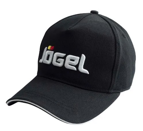 Бейсболка Jogel JC-1701-061, черная/белая, One Size