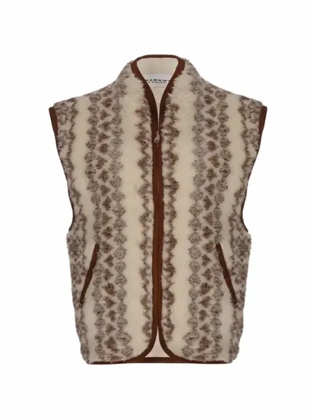 Шерстяной жилет на молнии Isabel Marant Étoile, мультиколор