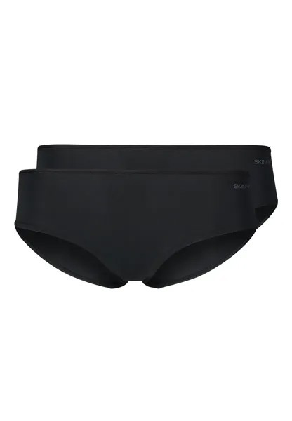 Трусики Skiny (упаковка, 2 шт.), вырез до бедра, черный