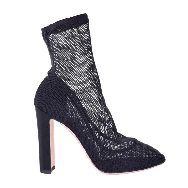 Dolce - Gabbana Сапоги Туфли-лодочки из веб-кружева на каблуке Черные ботинки 06278