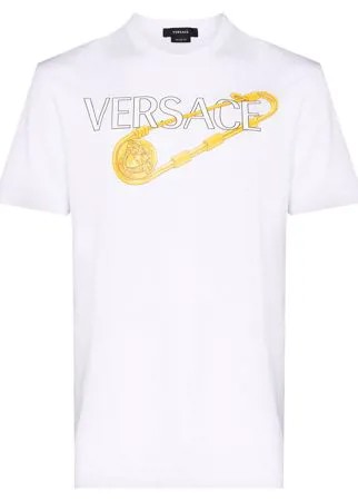Versace футболка с принтом Safety Pin