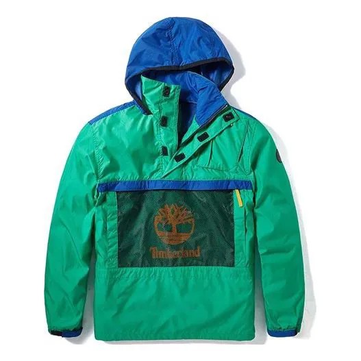 Куртка Men's Timberland Contrasting Colors Pocket hooded Pullover Jacket, цвет dark mint