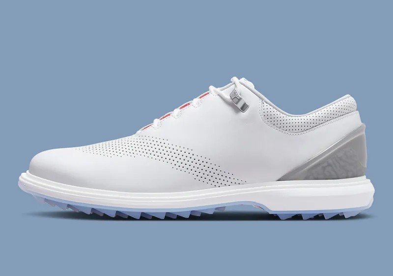 Мужские кроссовки для гольфа Nike Air Jordan ADG 4 White Black Pure Platinum DM0103-105 размер 8,5