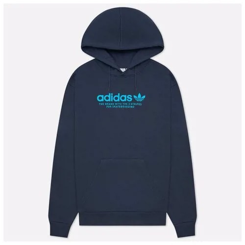 Мужская толстовка adidas Skateboarding 4.0 Logo Hoodie синий , Размер S