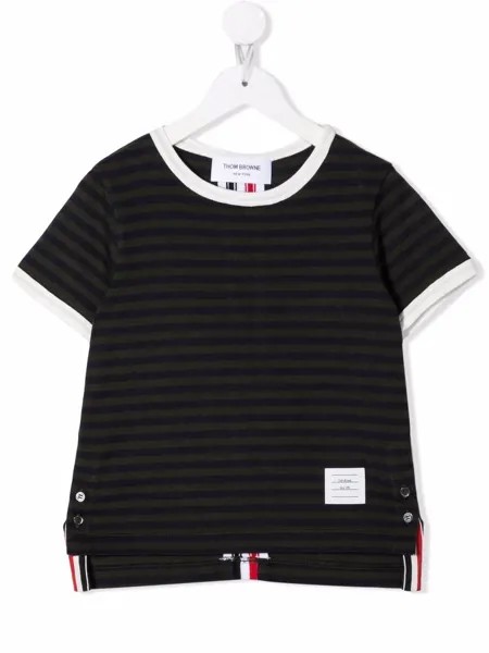 Thom Browne Kids футболка с полосками RWB