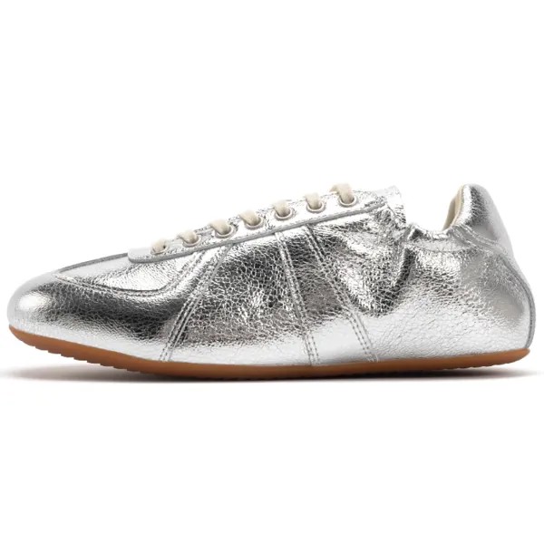 Кроссовки FOOT INDUSTRY Skateboarding Shoes Women's Low-top Silver, серебряный