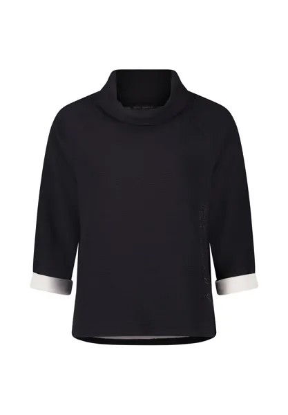 Толстовка с высоким воротником BETTY BARCLAY, цвет Patch Black Cream