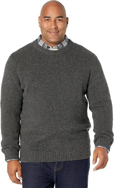 Классический свитер с круглым вырезом из рэггшерсти, стандартный L.L.Bean, цвет Charcoal