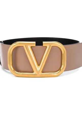 Valentino Garavani двусторонний ремень с логотипом VLogo
