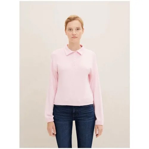 Футболка-поло Tom Tailor для женщин розовая, размер XS (42)