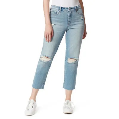 Jessica Simpson - Женские укороченные джинсы прямого кроя с высокой посадкой и прямыми штанинами