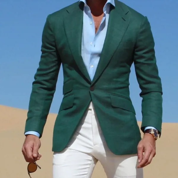Новый Зеленый костюм для мужчин индивидуальный заказ Slim Fit Бизнес костюм 2020 Нарядные Костюмы для свадьбы жениха Вечерние мужской смокинг дл...