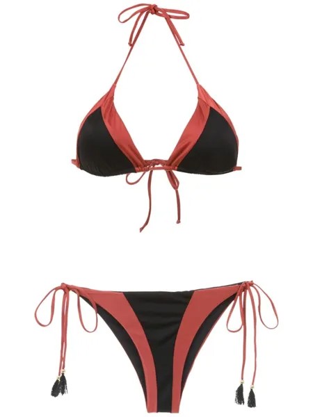 Brigitte triangle top bikini set, желтый
