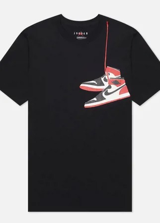 Мужская футболка Jordan Air Jordan 1 Crew, цвет чёрный, размер XL