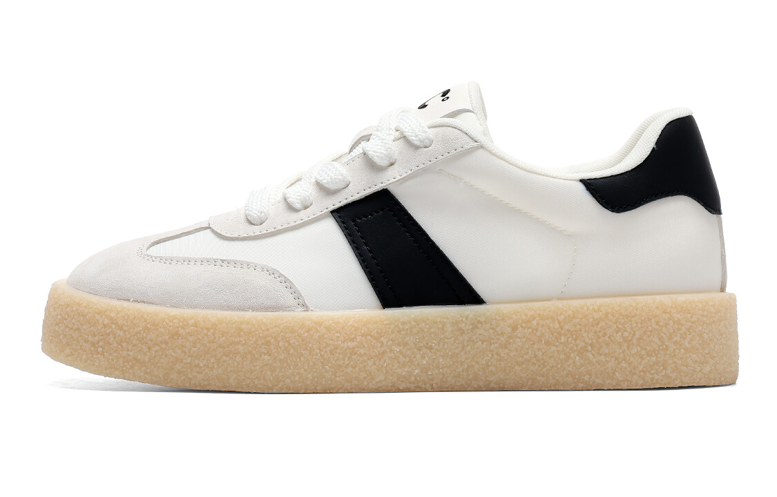Кроссовки C°BANNER Skateboarding Shoes Women's Low-top Beige/Black, бежевый/черный