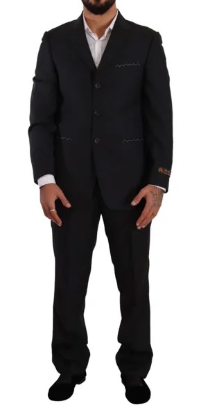 Костюм EXPERIENCE Серый кашемировый однобортный деловой костюм из 2 предметов EU50/US40/L $500