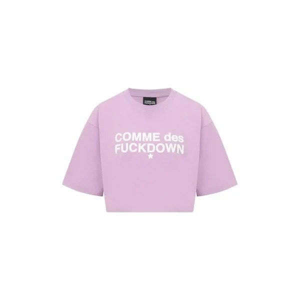 Хлопковая футболка Comme des Fuckdown