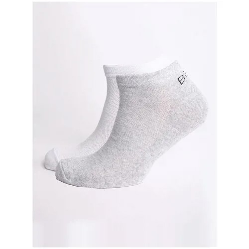 Носки Baon B891105, 2 пары, размер 43/45, grey/white