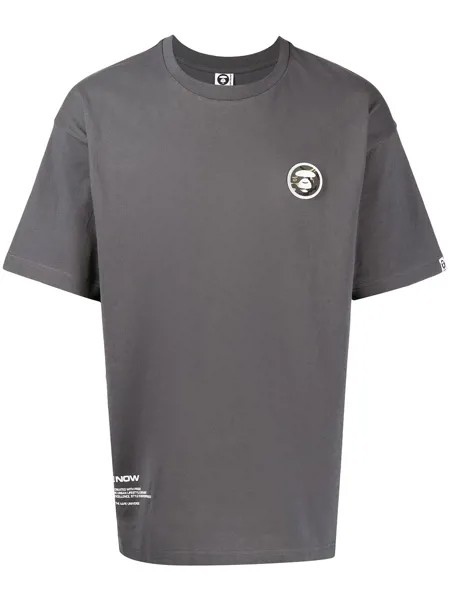 AAPE BY *A BATHING APE® футболка с нашивкой-логотипом