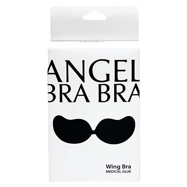 Angel Bra Bra Бюстгальтер с крыльями, размер A, Black,  Black