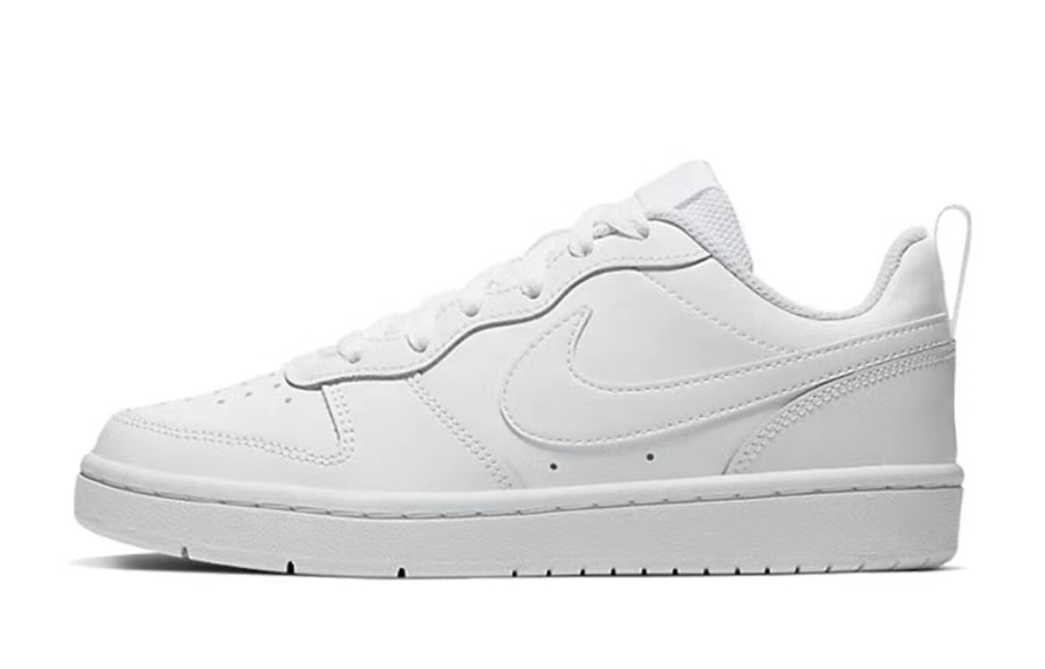 Кроссовки Nike Court Borough Skateboarding Shoes Women's Low-top White/green, зеленый