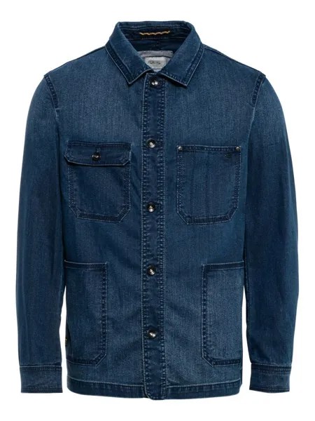Джинсовая куртка мужская Camel Active 442930-6815 синяя 3XL