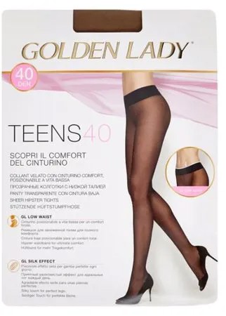 Колготки Golden Lady Teens Vita Bassa 40 den, размер 3-M, visone (коричневый)