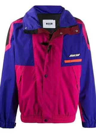 MSGM спортивная куртка в стиле колор-блок