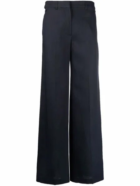 Jacquemus строгие брюки широкого кроя, синий